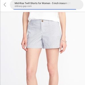 Faux seersucker shorts.